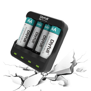 Dlyfull U4 4 Bays USB Charger For Ni-MH/CD Batteries For 1.2V AA AAA Batteries