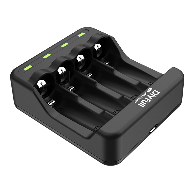 Dlyfull U4 4 Bays USB Charger For Ni-MH/CD Batteries For 1.2V AA AAA Batteries