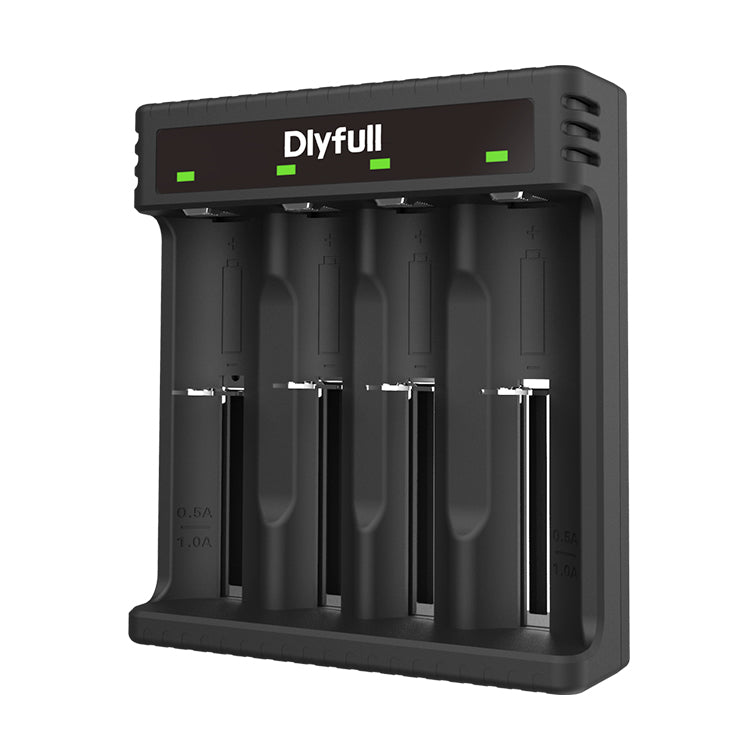 Dlyfull U5 Battery Charger Type C USB Charger Li-ion Battery Charger for 3.7V Li-ion 18650 22650 21700 24500 batteries