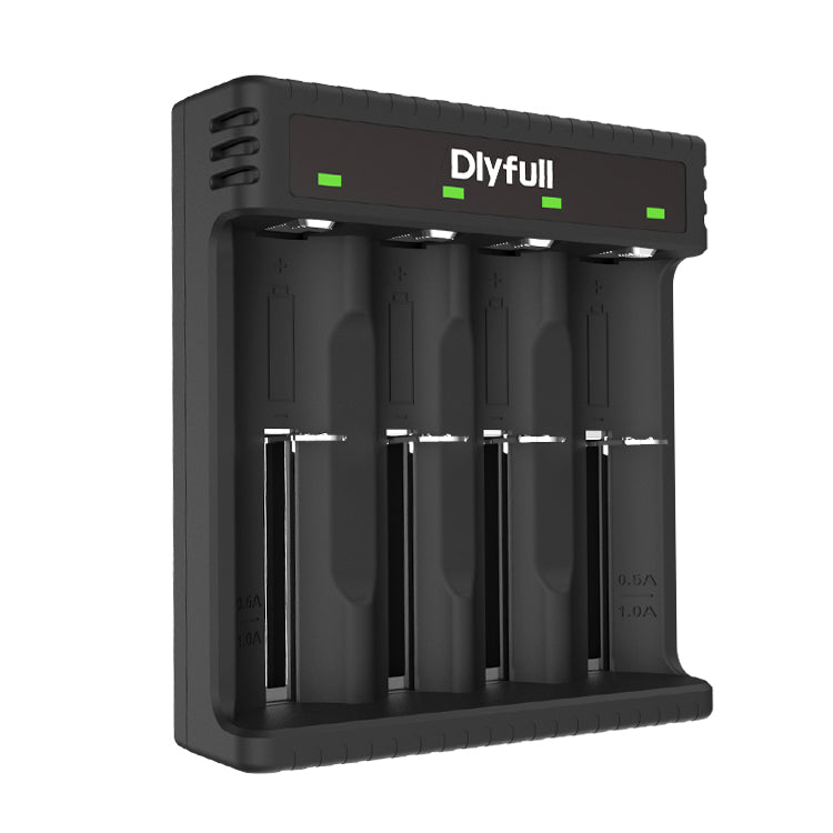 Dlyfull U5 Battery Charger Type C USB Charger Li-ion Battery Charger for 3.7V Li-ion 18650 22650 21700 24500 batteries