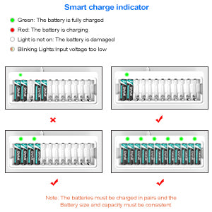 Dlyfull U12 12 Bays USB Charger for Ni-MH/CD Batteries 1.2V AA AAA Batteries