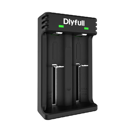 Dlyfull U3 2 Bays USB Universal Charger For 10340、18650、26650 Batteries etc.