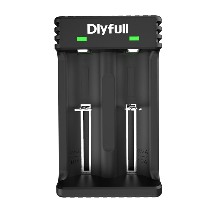 Dlyfull U3 2 Bays USB Universal Charger For 10340、18650、26650 Batteries etc.