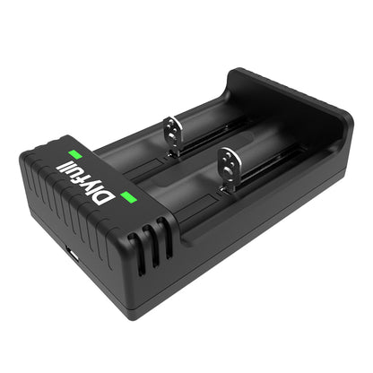 Dlyfull U3B 2 Bays USB Li-ion Battery Charger For 3.6V/3.7V Li-ion Battery.