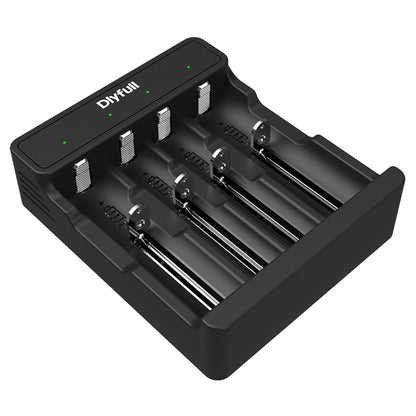 Dlyfull U5B 4 Bays USB Li-ion Battery Charger For 3.6V/3.7V Li-ion Such as 18650 Battery