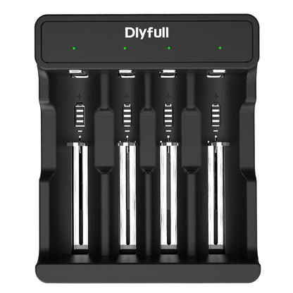 Dlyfull U5B 4 Bays USB Li-ion Battery Charger For 3.6V/3.7V Li-ion Such as 18650 Battery