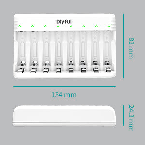 Dlyfull U8 8 Bays USB Charger for Ni-MH/CD Batteries AA AAA Batteries