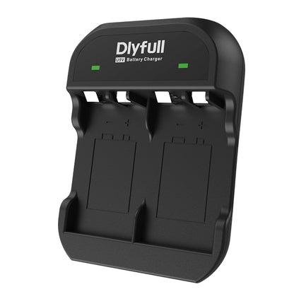 Dlyfull U9V 2 Bays USB 9V Battery Charger For Ni-MH/Ni-CD/Li-ion/LiFePO4 9V Batteries