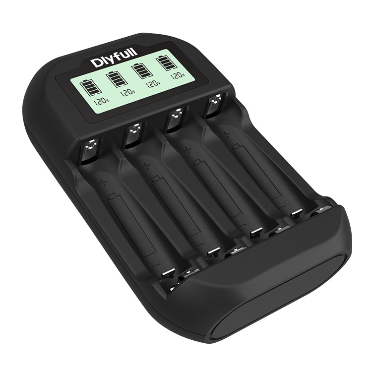 Dlyfull UN4 4 Bays USB Smart Charger For Ni-MH/CD Batteries