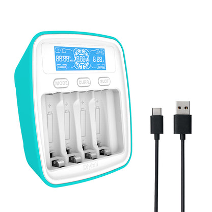 Dlyfull UT1 battery charger USB charger Ni-MH charger for AA AAA batteries with LCD display capacity test function