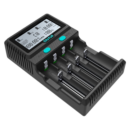 New Dlyfull A4L 4 Slots Universal Battery Charger with Test, Refresh, Discharge Function