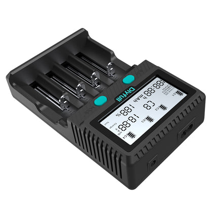 New Dlyfull A4L 4 Slots Universal Battery Charger with Test, Refresh, Discharge Function