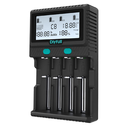 New Dlyfull A4L 4 Slots Universal Battery Charger with Test, Refresh, Discharge Function