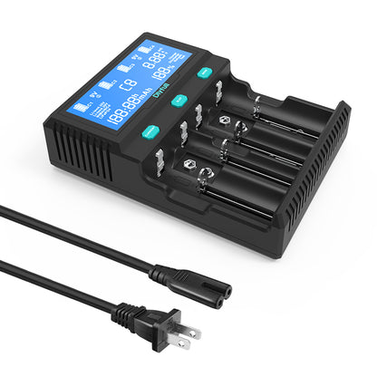 Dlyfull Smart A4 6 slots Universal Ni-MH Li-ion LiFePO4 Battery Charger with Discharge Test Function