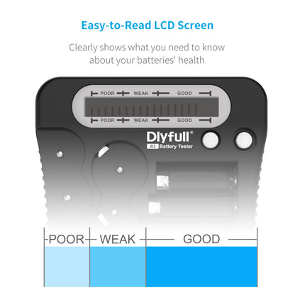 Dlyfull Battery Tester with LCD Display