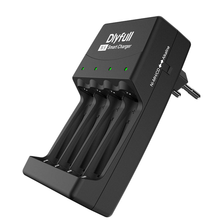 Dlyfull N5 4 Slots Smart Alkaline NiMH AA AAA Smart Battery Charger with Temperature Protection