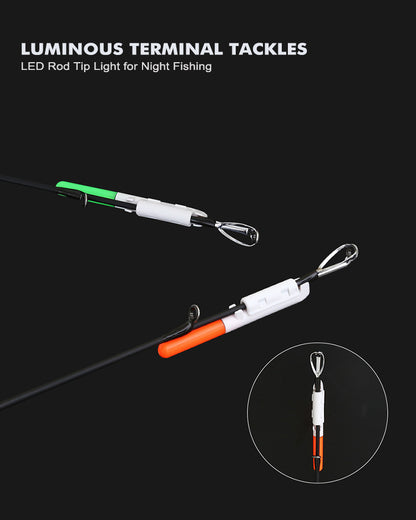 Dlyfull RT70 Bite Alarm Rod Tip Lights for Night Fishing