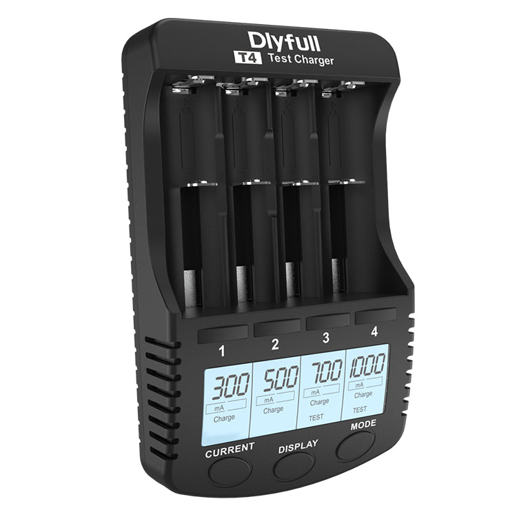 Dlyfull T4 4 Slots Universal Battery Charger with USB output Test Refresh Discharge function